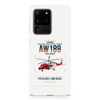 Thumbnail for Leonardo AW189 design on samsung case - white