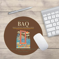 Thumbnail for Ernesto Cortissoz International Airport BAQ Mouse-Pad Round - Brown
