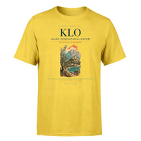 Thumbnail for Kalibo International Airport (KLO) T-Shirt single-side front print in Yellow | kalibo-international-airport-klo-double-side-t-shirt