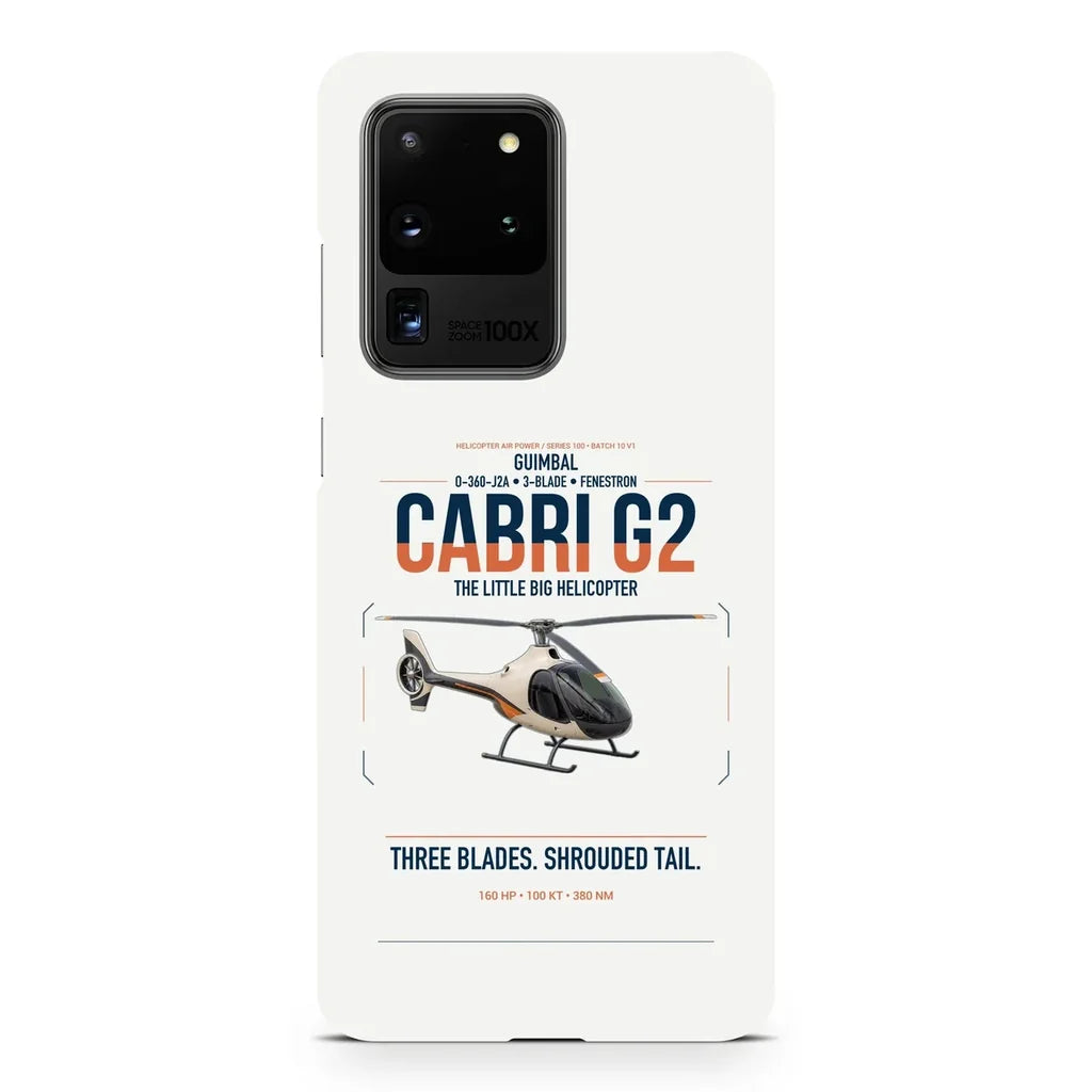 Guimbal Cabri G2 design on samsung case - white