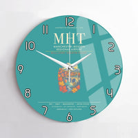 Thumbnail for ManchesterBoston Regional Airport MHT Wall-Clock No-Frame - Turquoise