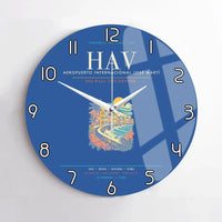 Thumbnail for Havana Jose Marti International Airport HAV Wall-Clock No-Frame - Blue