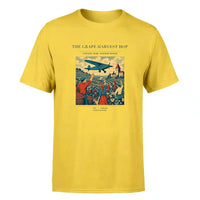 Thumbnail for VINTAGE G4445 - The Grape Harvest Hop - Premium T-Shirt design on yellow premium t shirt