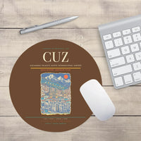 Thumbnail for Alejandro Velasco Astete International Airport CUZ Mouse-Pad Round - Brown