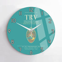 Thumbnail for Thiruvananthapuram International Airport TRV Wall-Clock No-Frame - Turquoise