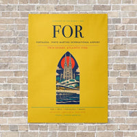 Thumbnail for Fortaleza - Pinto Martins International Airport FOR - Canvas No Frame - Yellow