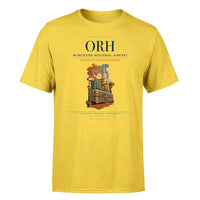 Thumbnail for Worcester Regional Airport (ORH) T-Shirt single-side front print in Yellow | worcester-regional-airport-orh-double-side-t-shirt