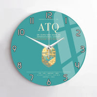 Thumbnail for Sri Guru Ram Dass Jee International Airport Amritsar ATQ Wall-Clock No-Frame - Turquoise