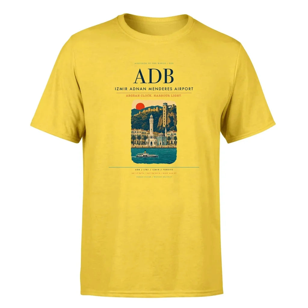 Izmir Airport (ADB) Premium T-Shirt Yellow