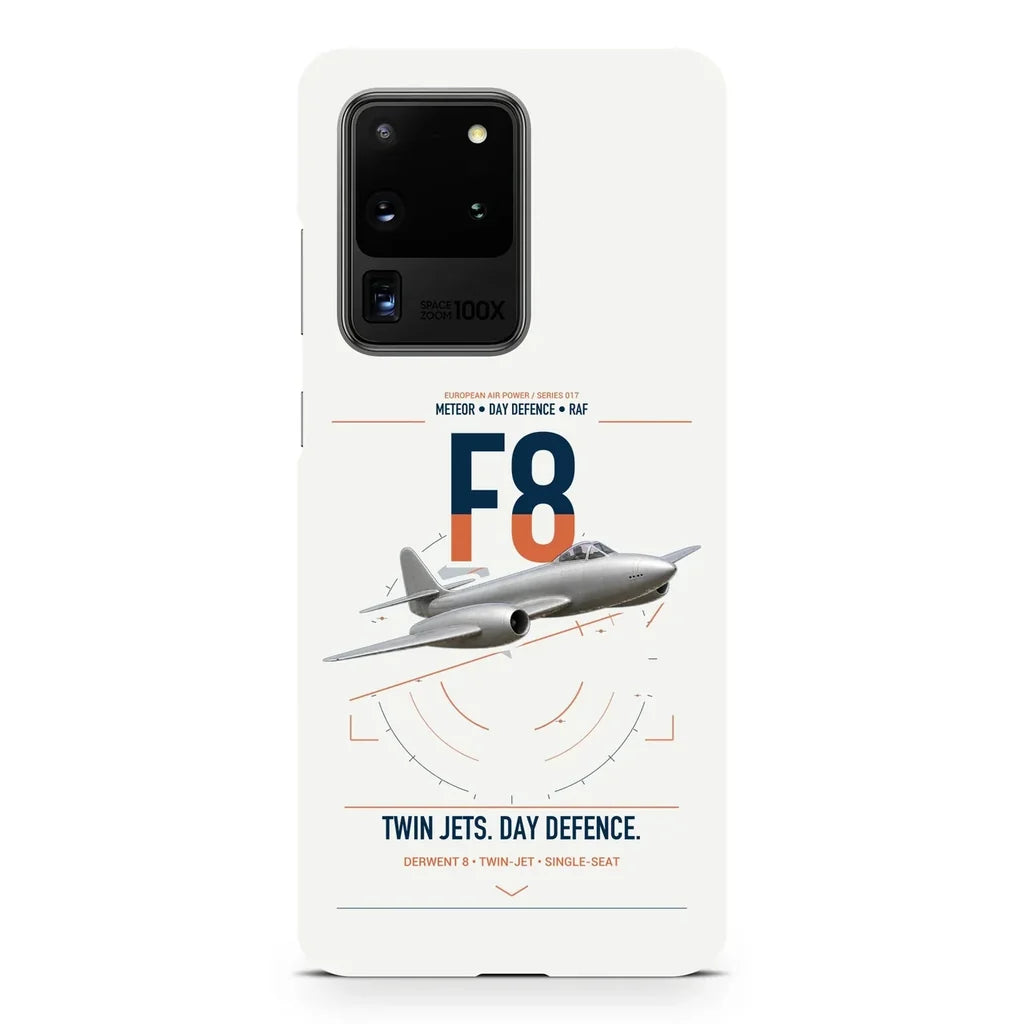 Gloster Meteor F8 design on samsung case - white
