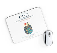 Thumbnail for Paris Charles de Gaulle Airport (CDG) design on white rectangle mouse pad