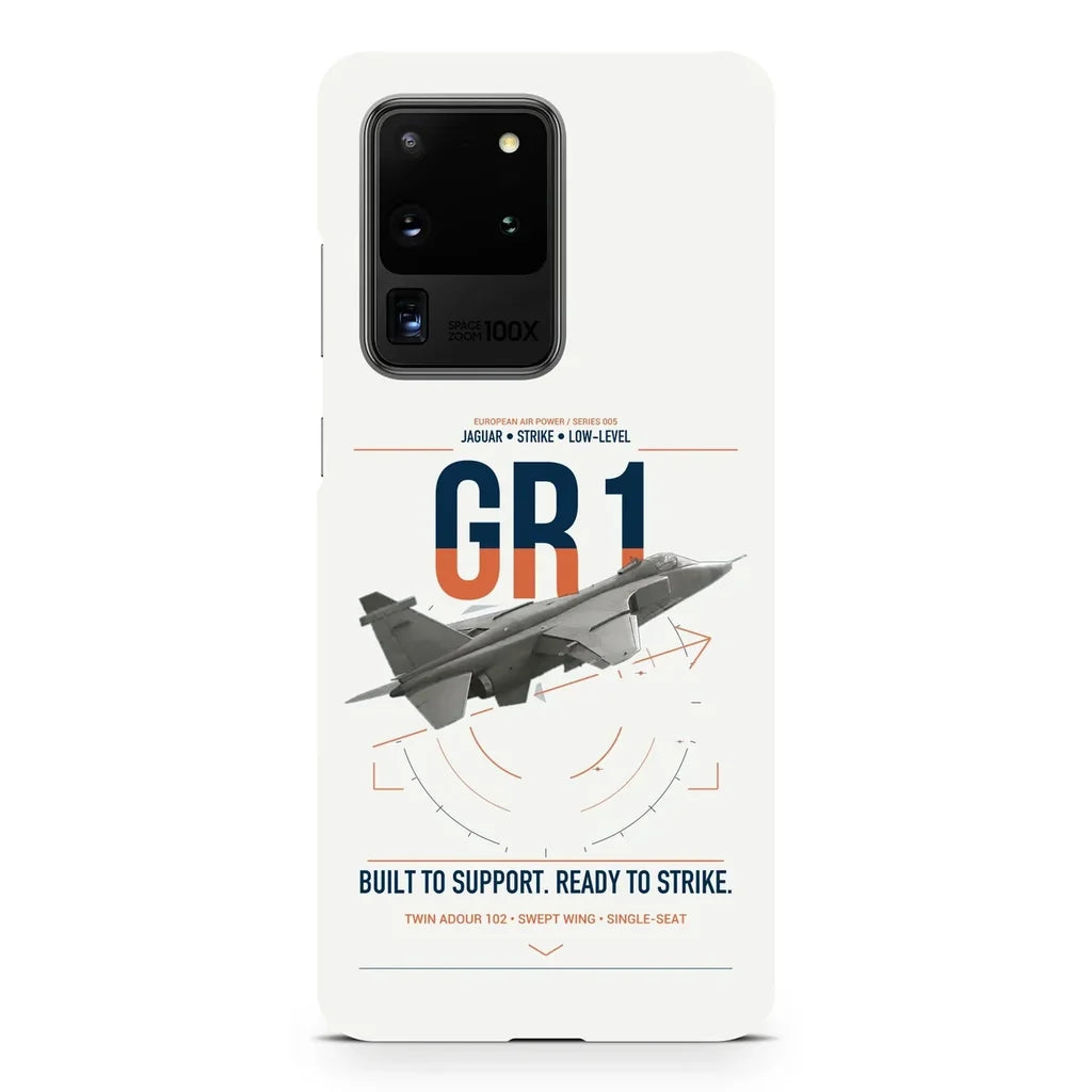 SEPECAT Jaguar GR1 design on samsung case - white