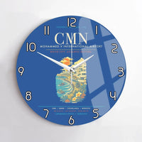 Thumbnail for Casablanca Mohammed V International Airport CMN Wall-Clock No-Frame - Blue