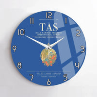 Thumbnail for Islam Karimov Tashkent International Airport TAS Wall-Clock No-Frame - Blue