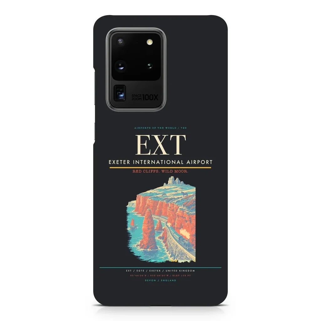 Exeter International Airport EXT design on samsung case - black