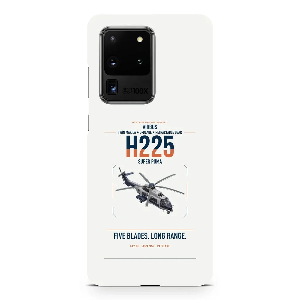 Airbus H225 design on samsung case - white