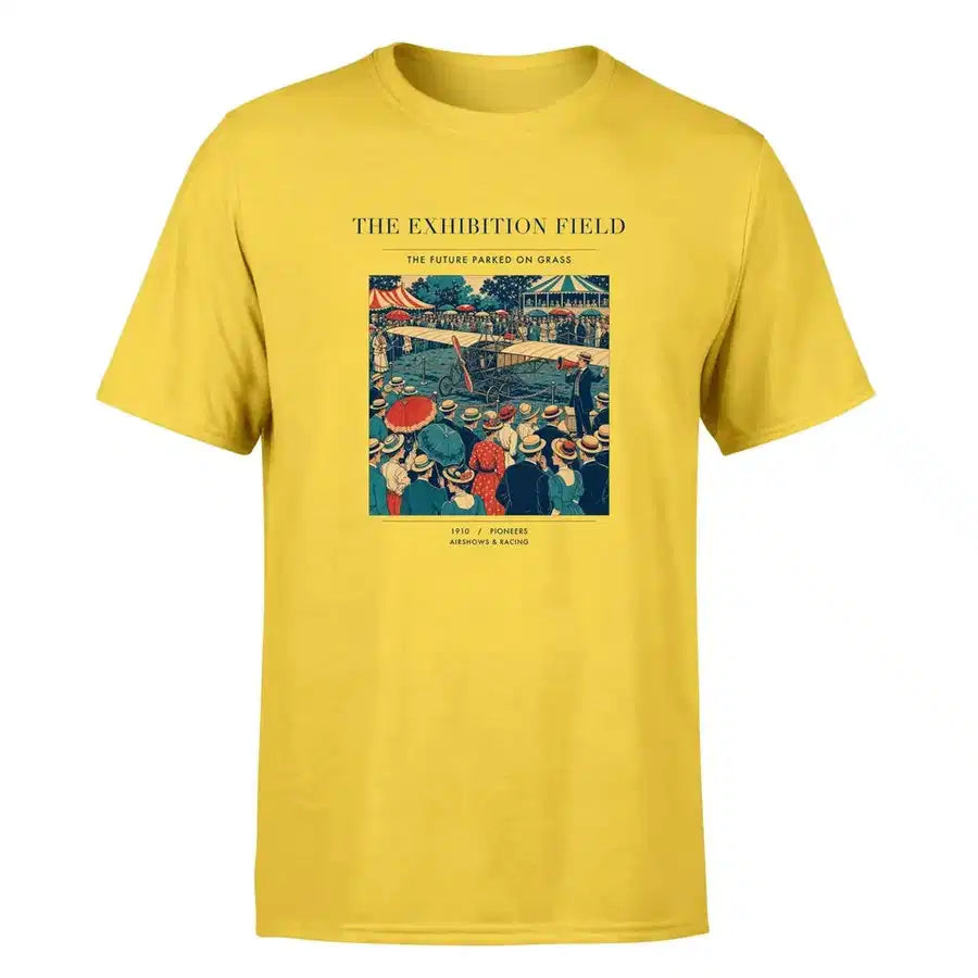 VINTAGE G4322 - The Exhibition Field - Premium T-Shirt design on yellow premium t shirt