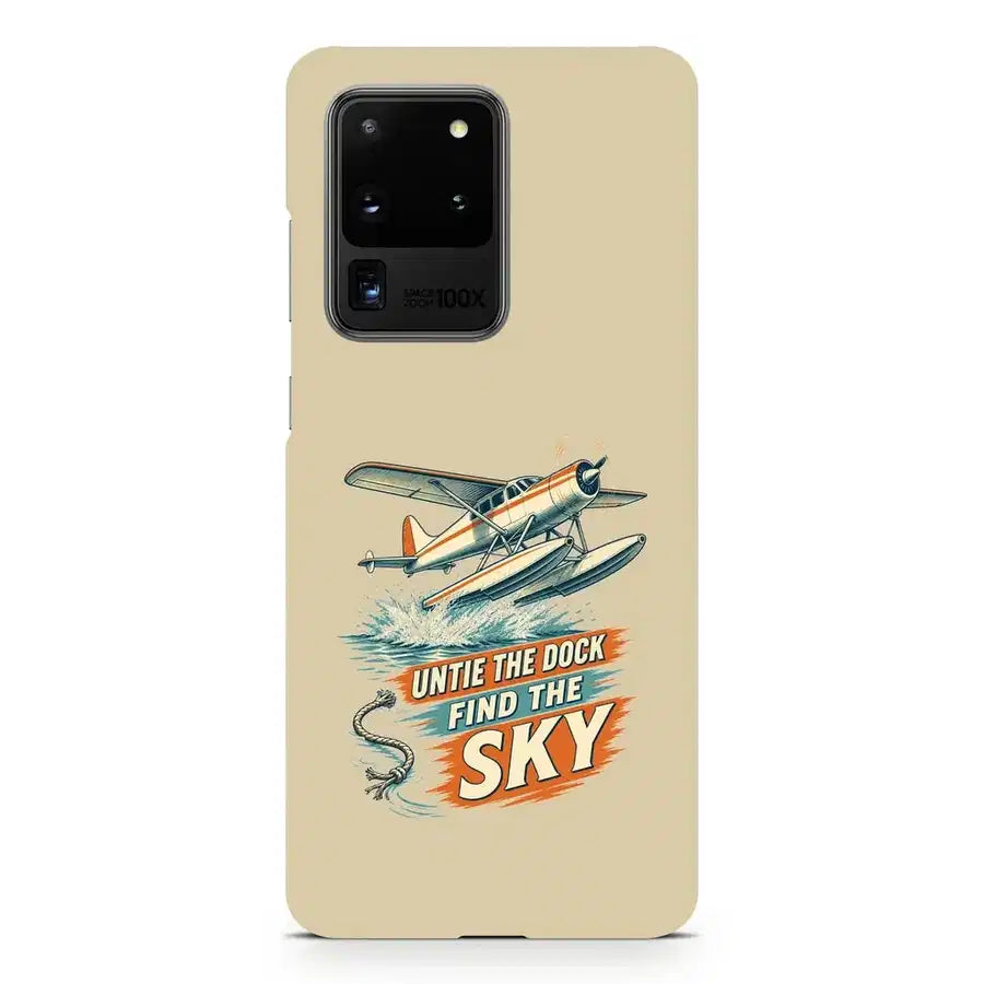 Untie The Dock Find The Sky design on samsung case - beige