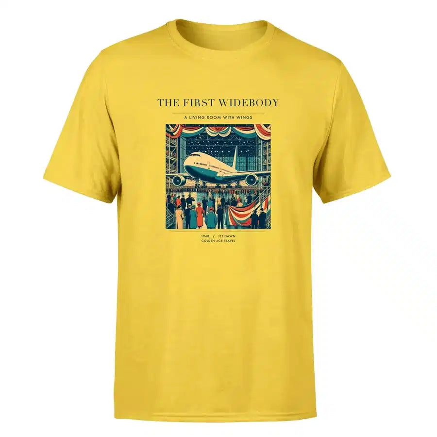 VINTAGE G4134 - The First Widebody - Premium T-Shirt design on yellow premium t shirt