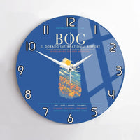 Thumbnail for Bogota El Dorado International Airport BOG Wall-Clock No-Frame - Blue