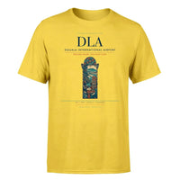 Thumbnail for Douala International Airport (DLA) T-Shirt single-side front print in Yellow | douala-international-airport-dla-double-side-t-shirt
