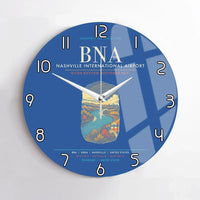 Thumbnail for Nashville International Airport BNA Wall-Clock No-Frame - Blue