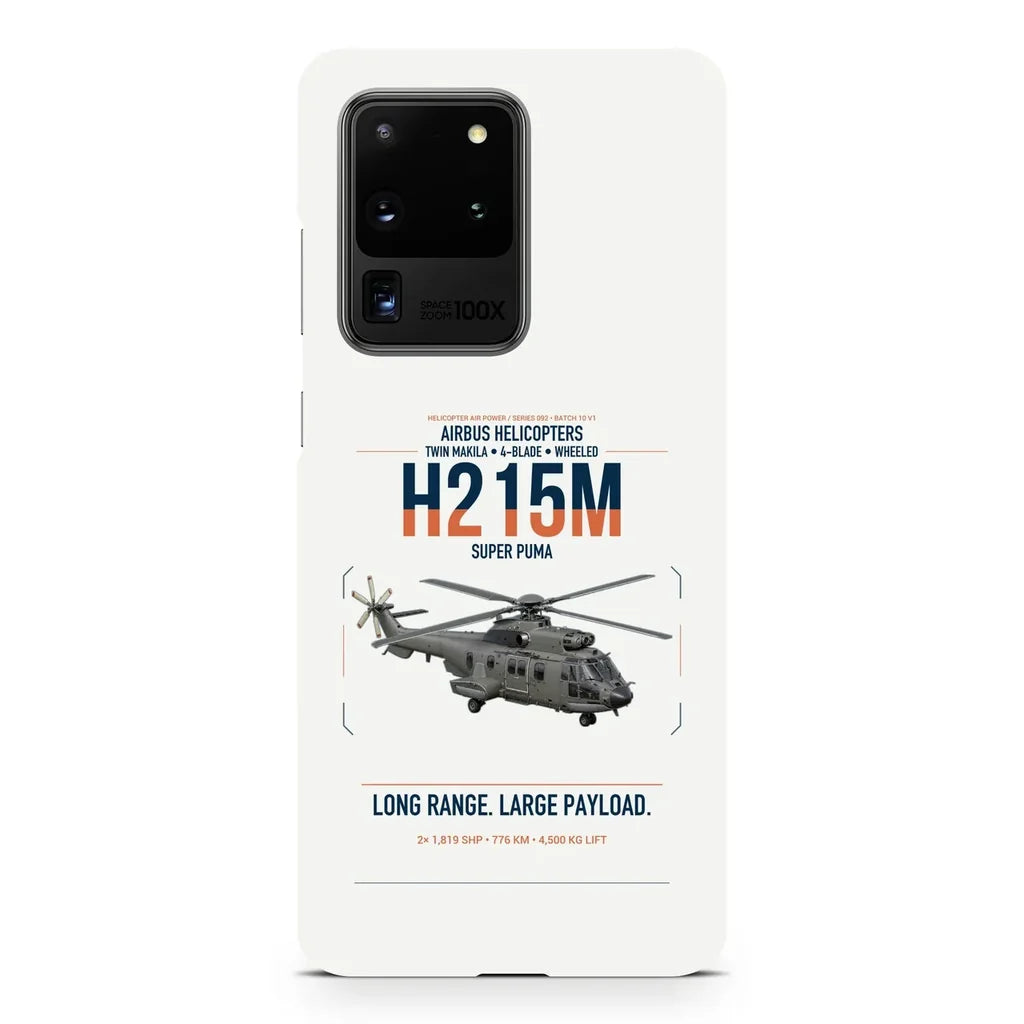 Airbus H215M design on samsung case - white