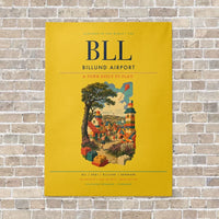 Thumbnail for Billund Airport BLL - Canvas No Frame - Yellow