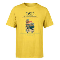 Thumbnail for Are Ostersund Airport (OSD) T-Shirt single-side front print in Yellow | are-ostersund-airport-osd-double-side-t-shirt