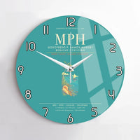 Thumbnail for Godofredo P. Ramos Airport Boracay Caticlan MPH Wall-Clock No-Frame - Turquoise