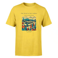 Thumbnail for VINTAGE G4372 - The Tram To The Tarmac - Premium T-Shirt design on yellow premium t shirt