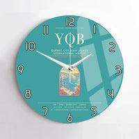 Thumbnail for Quebec City Jean Lesage International Airport YQB Wall-Clock No-Frame - Turquoise