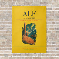 Thumbnail for Alta Airport ALF - Canvas No Frame - Yellow