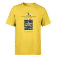 Thumbnail for Cluj-Napoca Airport (CLJ) Premium T-Shirt Yellow