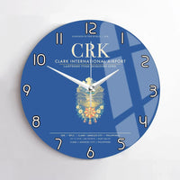 Thumbnail for Clark International Airport CRK Wall-Clock No-Frame - Blue