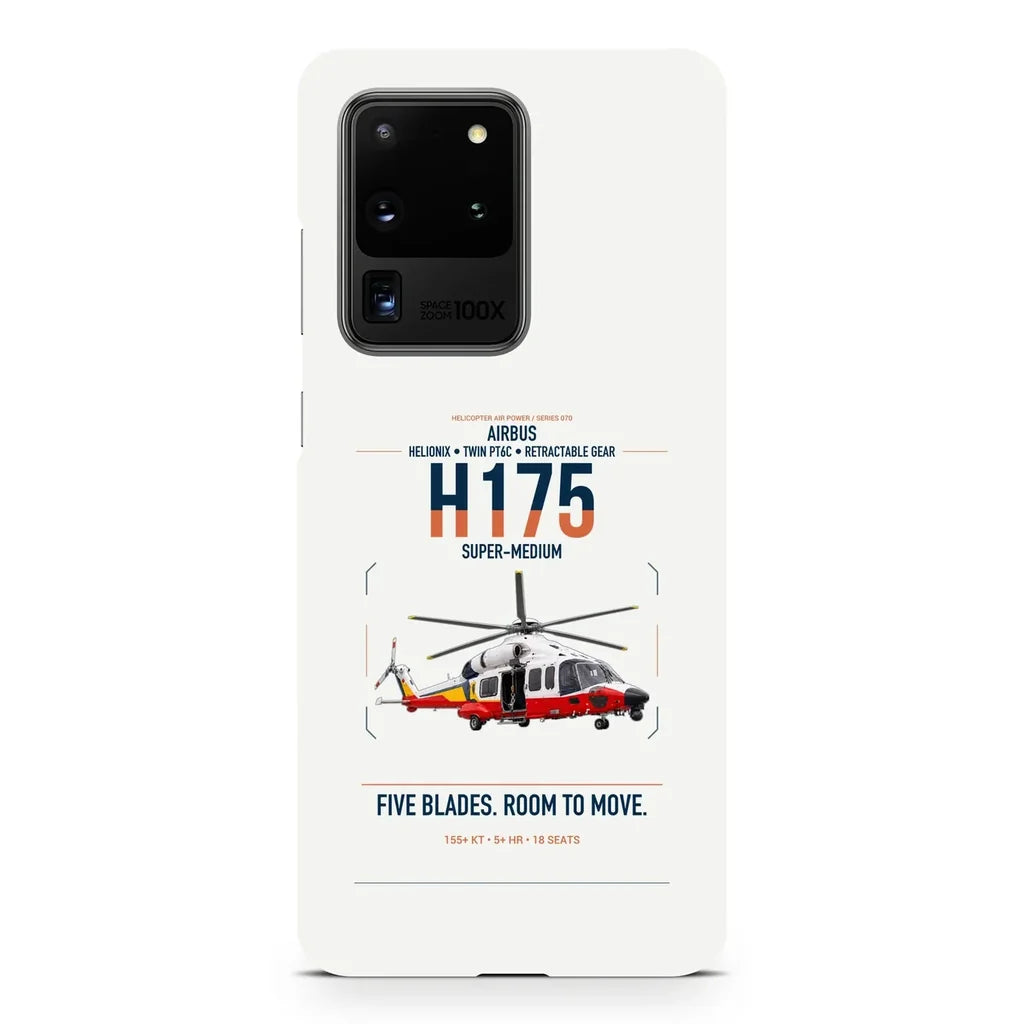 Airbus H175 design on samsung case - white