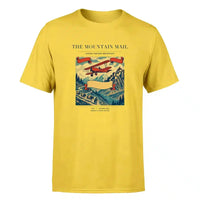 Thumbnail for VINTAGE G4038 - The Mountain Mail - Premium T-Shirt design on yellow premium t shirt