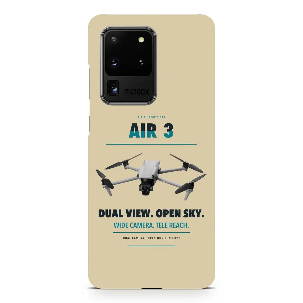 DJI Air 3 design on samsung case - beige