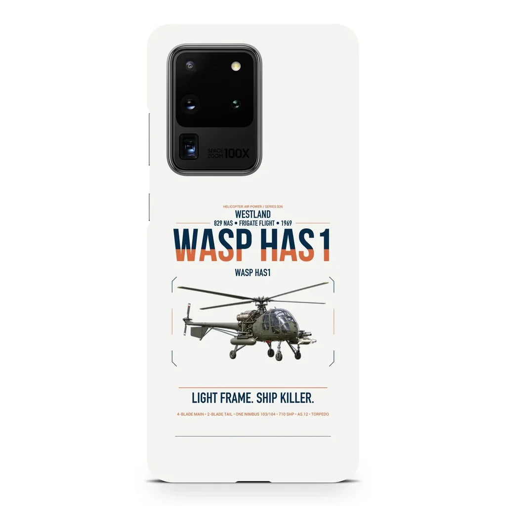 Westland Wasp HAS1 design on samsung case - white
