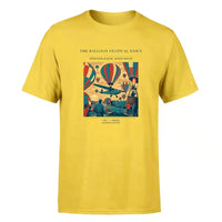 Thumbnail for VINTAGE G4394 - The Balloon Festival Dawn - Premium T-Shirt design on yellow premium t shirt