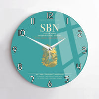 Thumbnail for South Bend International Airport SBN Wall-Clock No-Frame - Turquoise