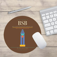 Thumbnail for Brasilia - Presidente Juscelino Kubitschek International Airport BSB Mouse-Pad Round - Brown