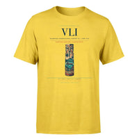 Thumbnail for Bauerfield International Airport (VLI) T-Shirt single-side front print in Yellow | bauerfield-international-airport-vli-double-side-t-shirt