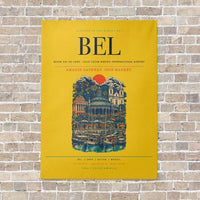 Thumbnail for Belem Val de Cans - Julio Cezar Ribeiro International Airport BEL - Canvas No Frame - Yellow