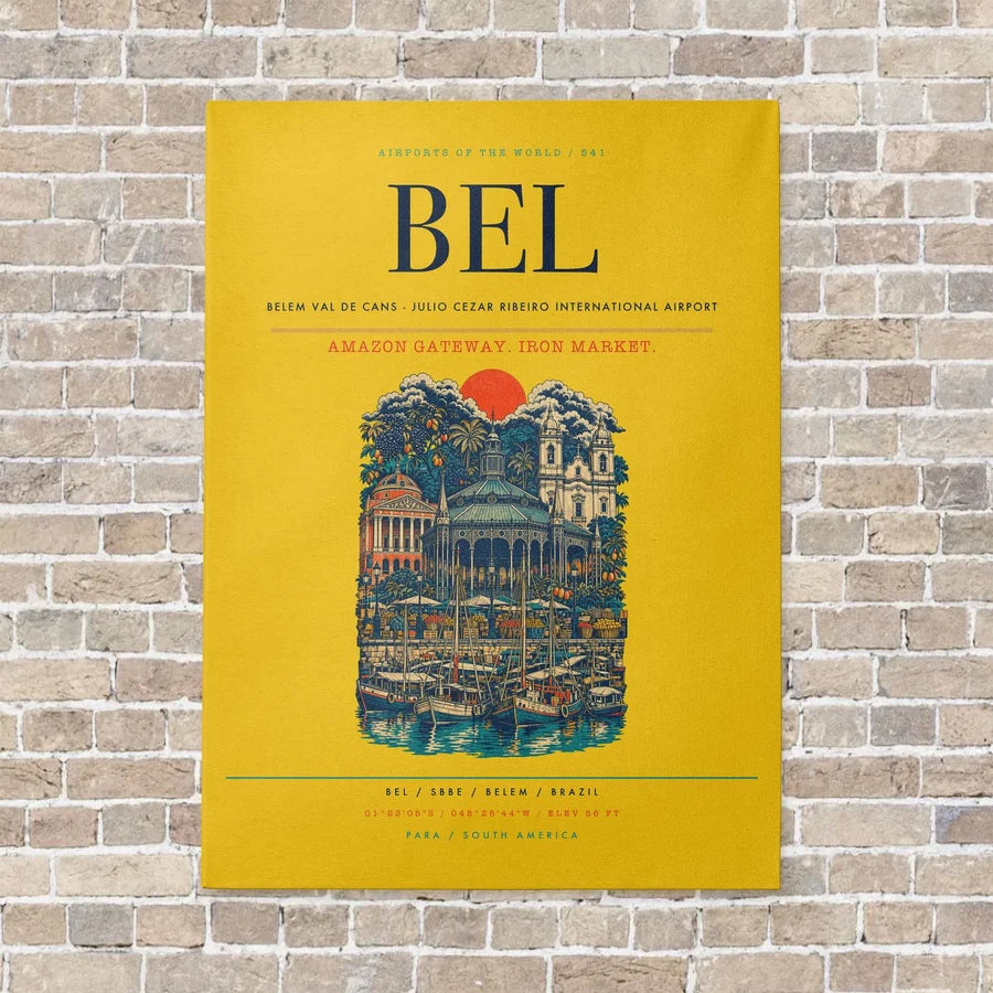 Belem Val de Cans - Julio Cezar Ribeiro International Airport BEL - Canvas No Frame - Yellow