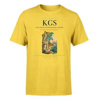Thumbnail for Kos Island International Airport (KGS) T-Shirt single-side front print in Yellow | kos-island-international-airport-kgs-double-side-t-shirt