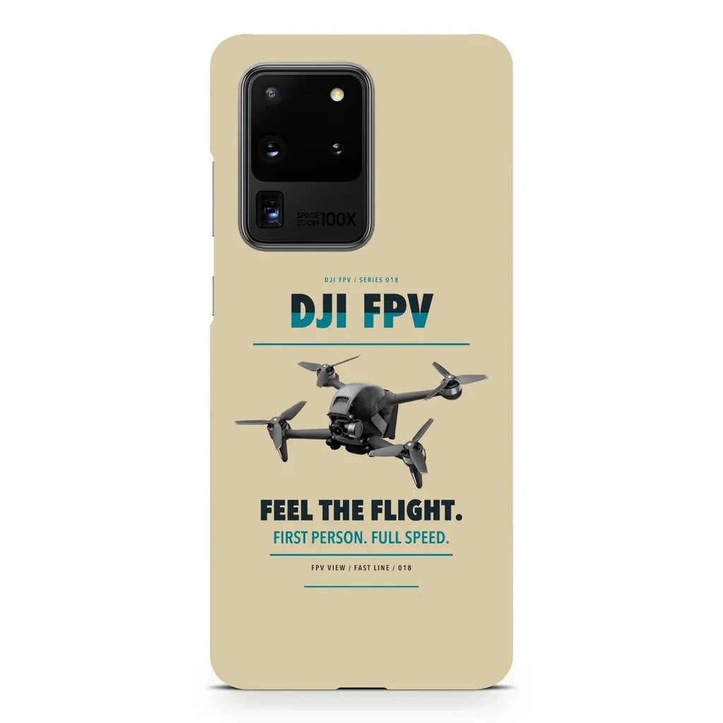 DJI FPV design on samsung case - beige