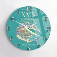 Thumbnail for Xiamen Gaoqi International Airport XMN Wall-Clock No-Frame - Turquoise
