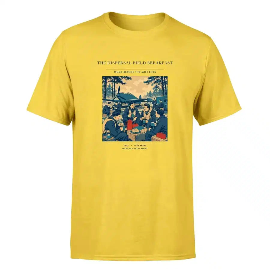 VINTAGE G4511 - The Dispersal Field Breakfast - Premium T-Shirt design on yellow premium t shirt