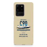 Thumbnail for Beechcraft King Air C90 design on samsung case - beige